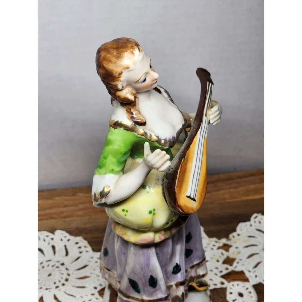 Vintage Orion China Made‎ in Occupied Japan Mandolin Players Male/Female